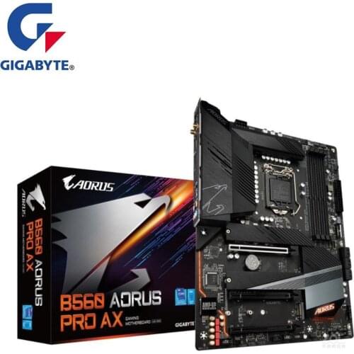 NEW For Gigabyte GA B560 AORUS PRO AX Motherboard LGA 1200 B560 Desktop Mainboard Support i3 i5 i7 10400F 10400 10100F 10700K