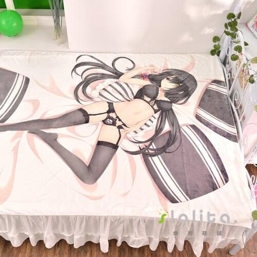New Anime Cartoon Date A Live tokisaki kurumi Flat sheet bed sheet top sheet No.023