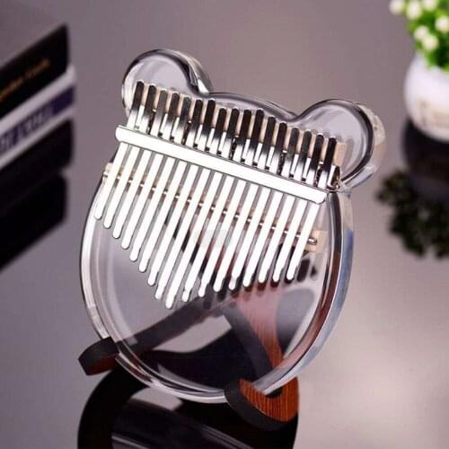17Key Kalimba Transparent Colorful Thumb Piano Portable Acrylic Crystal Finger Piano Musical Instrument Supplies For Adults Kids