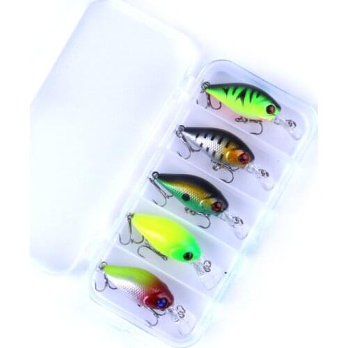 7cm 4.2g 5pcs Mini Crankbait Fishing Lures Topwater Artificial Hard Bait Minnow Swimbait Wobblers Carp Fishing Lure Set