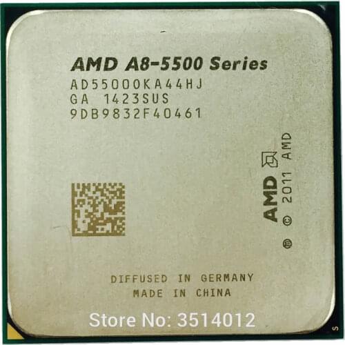 AMD A8-Series A8-5500 A8 5500 A8 5500B A8 5500K 3.2 GHz CPU Processor AD5500OKA44HJ/AD550BOKA44HJ Socket FM2