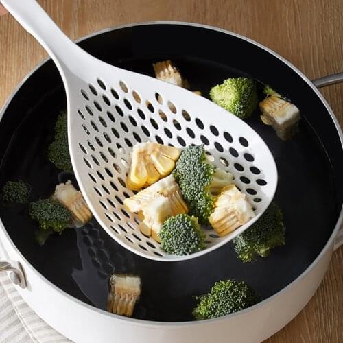 Cooking Skimmer Strainer with Handle Food Grade Nylon Colander Dish Drainer Noodles Dumpling Sieve Kitchen Tools Kitchenware