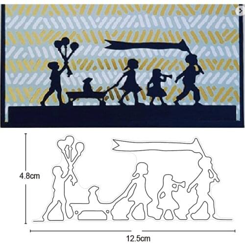 Kids Joy Metal Cutting Dies Stencil for DIY Scrapbooking Album Embossing Paper Cards Decorative Crafts Die Cuts