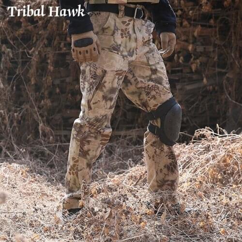 Outdoor Pants Military Tactical Army Swat Combat Ripstop Pants Men Sport Training Hiking Camouflage Cargo Trousers for Hunting