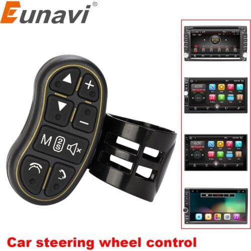 Eunavi Car-Styling Universal steering wheel controler with audio volume bluetooth control for DVD GPS unit radio