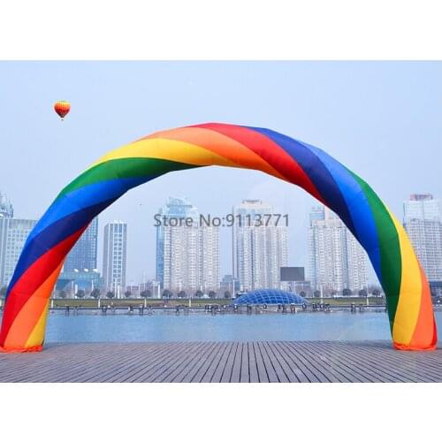 Top Quality 26ft= 8M inflatable Rainbow arch for Advertisement Party Supplies/Event Decorations/Inflatable Products 8m good