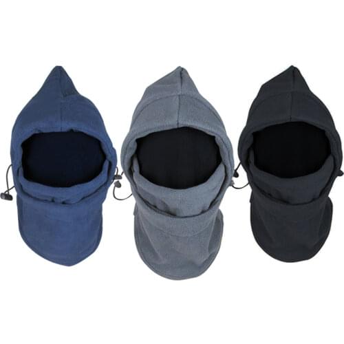 Winter Warm Fleece Beanies Hats Skull Bandana Neck Warmer Balaclava Face Warmming Wargame Cap Unisex Hat Neck Gaiter