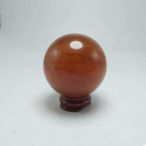 1pc 215-230g Natural Citrine Calcite Quartz Crystal Sphere Ball Healing