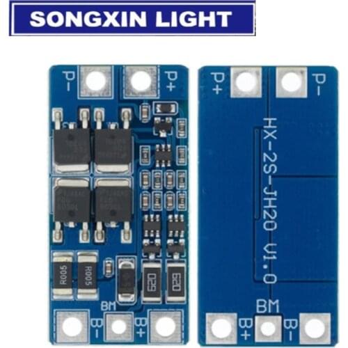 10PCS SAMIORE ROBOT 2S 10A 7.4V 18650 lithium battery protection board 8.4V balanced function/overcharged protection