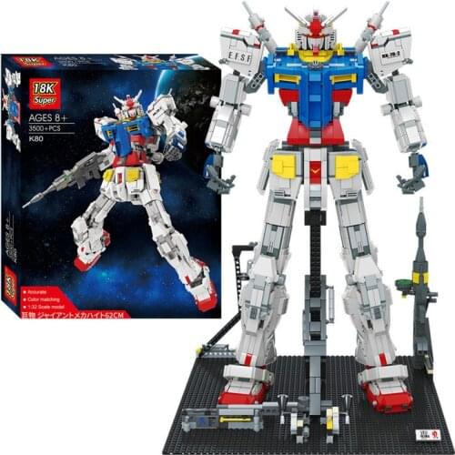 3500pcs RX78-2 Gundam Model Building Blocks Creator Mech Robot Bricks DIY Assembly Toys Birthday Gifts For Kids Children