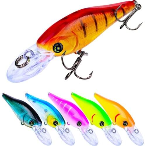 6.7cm 5.5g 6Colors Minnow lure Plastic Bionic Fake Baits Artificial Bait