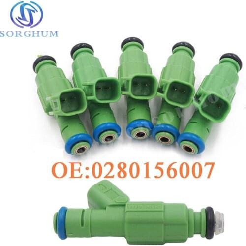 6pcs New 0280156007 Flow Matched Fuel Injector Set For Dodge - Chrysler 3.3