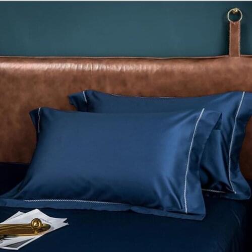 60 Cotton High-grade Satin Long-staple Cotton Pillowcases Cotton Single Student Ins Pillowcase Pair Pillow Case Embroidery