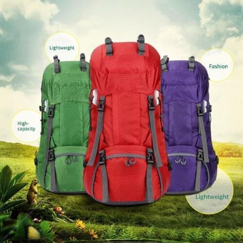 60L Camping Hiking Backpacks Hiking Backpack Mountaineering Bag with Rain Cover Sport Bag
