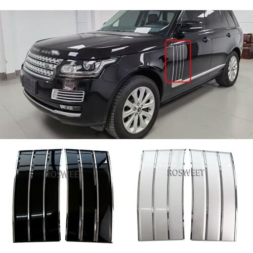 Side Fender Door Air Vents Trim Chrome Line For RANGEROVER VOGUE 13-20 Car Air Outer Trim Decorative Sticker Car Styling