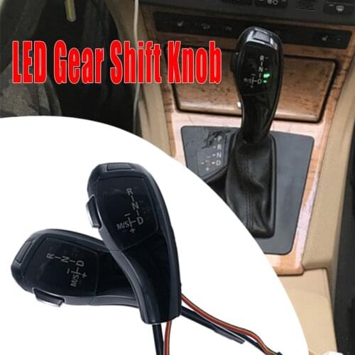 Black LED Gear Shift Knob Shifter Lever for BMW 1 3 5 Series X1 E90 E60 E46 2D 4D E92 E87 E93 E89 E84 Automatic Accessories