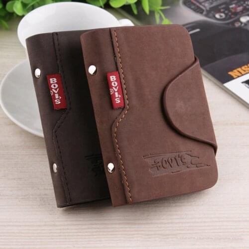 BOVIS Vintage Credit Card Holder Luxury Leather 20 Card Slot Business ID Card Holder Classical style Men Card Wallet Wallet Rfid