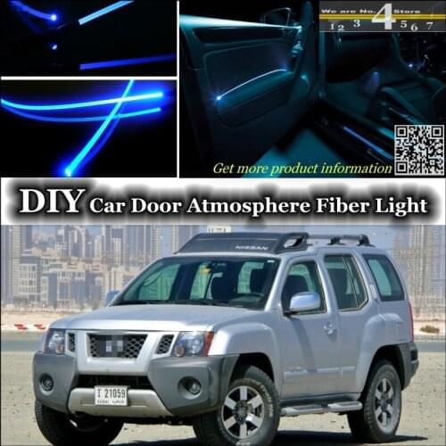 For Nissan Xterra / Paladin / Roniz interior Ambient Light Tuning Atmosphere Fiber Optic Band Lights Inside Door Panel