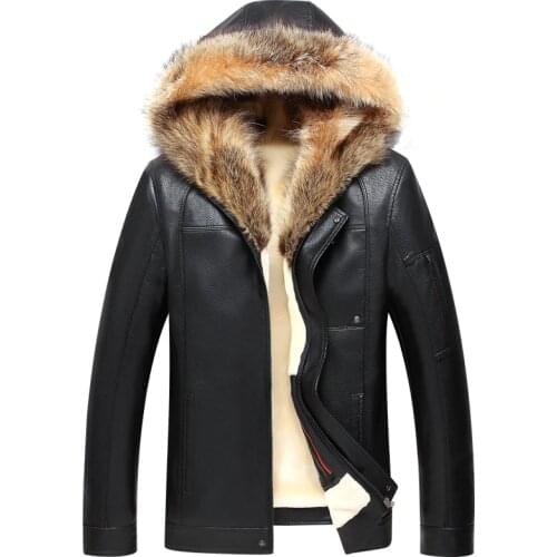 DQIYU Mens Sheepskin Jackets