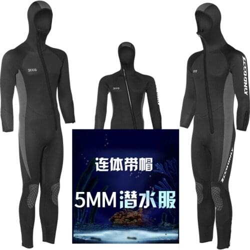 Scuba Diving 5mm Wetsuit Rubber Wetsuit Mens Neoprene Spearfishing Full body Swimwear Surfing Suit