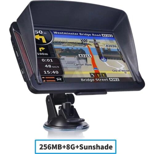 Oriana 7 Inch Gps Navigator Portable Navigator 8GB-256MB+Sunshade Gps Navi Navigation Device Maps Truck Car Auto Touch Screen