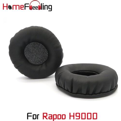 Homefeeling Ear Pads For Rapoo H9000 Earpads Round Universal Leahter Repalcement Parts Ear Cushions