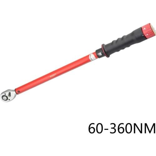 Taiwan manufacturing 1/2 DR ratchet torque wrench 60-360NM Auto maintenance tools screen model preset torque spanner
