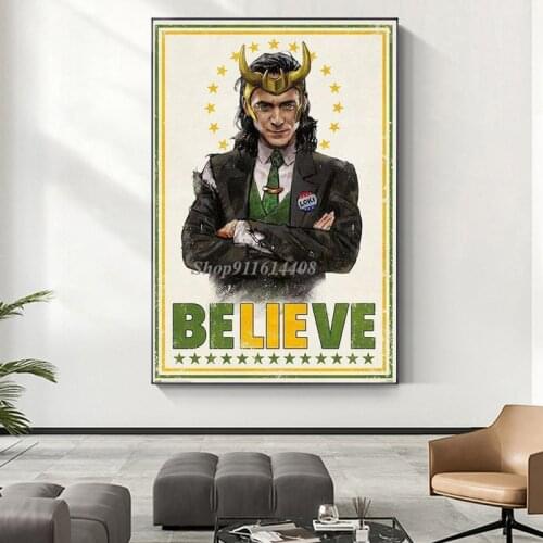2021 Loki Hit Disney Anime Marvel Movie One Piece Poster Canvas Art Propaganda Wall Art Canvas Painting Print Wall Decor Picture