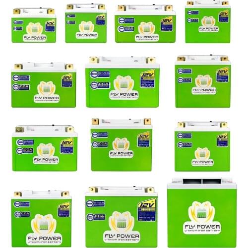 12V Scooters LiFePO4 Start Batteries CCA 160A 180A 260A 350A 420A Lithium iron Phosphate Motorcycle Battery BMS For ATVs UTVs