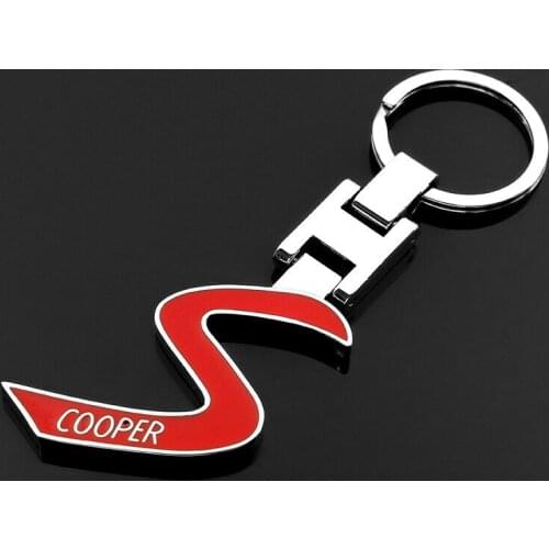 Fashion Car Accessories Metal Car Keychain Key Rings For BMW MINI Cooper S R50 R53 R56 F56 Countryman Coupe Roadster Paceman