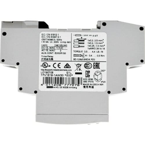 New 7PV1518-1AW30 7PV1540-1AW30 7PV1558-1AW30 Timing Relay