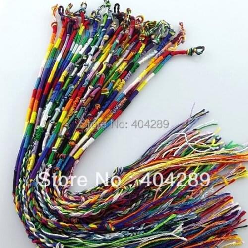 Wholesale 100pcs mix Macrame Handmade Friendship Bracelet boy girl party gift, B100