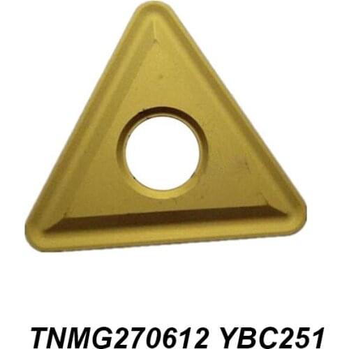 Original TNMG 270612 TNMG270612 YBC251 YBC351 YBD151 Triangular Boring Cutter CNC Tool Lathe Cutter Carbide Insert 10 Pcs/lot
