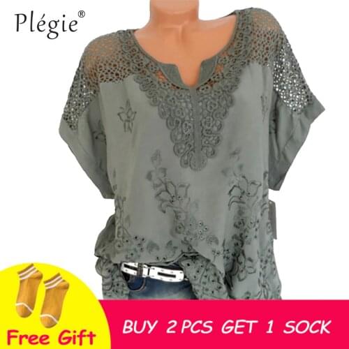 Plegie Women's Shirts With Embroidery