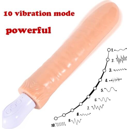 Real Big Dildo Vibrator Sex Toys For Women G-spot AV Stick Penis Vibrator Massager Clitoris Stimulator Adult Female Masturbators