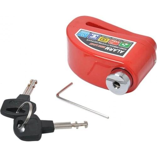 KAZAMI Motorcycle Alarm Lock Motorbike Anti-theft Alarm Wheel Disc Brake Security Safety Siren Lock for Suzuki Kawasaki BMW