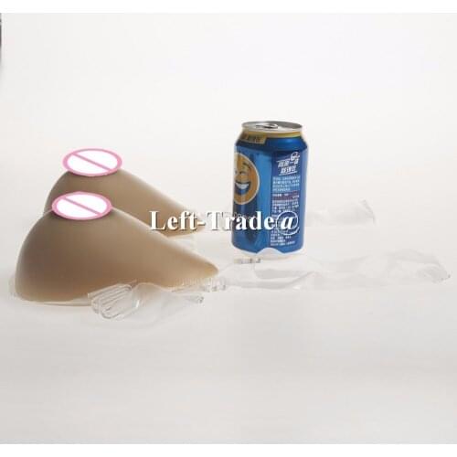 600g B cup shemale drag queen silicone breast form falsie breast prosthesis