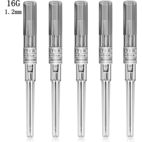 50pcs 14G 16G 18G 20G 22G tattoo Piercing Needles Surgical Steel Catheter Piercing Needles Supply Sterilized Body Tattoo Needles