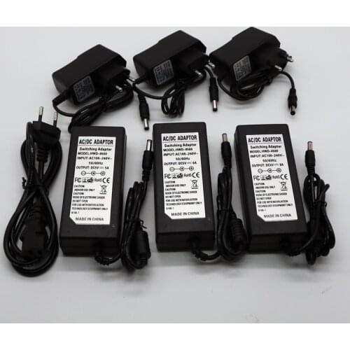 DC5V Power Adapter Transformer 1A 2A 3A 5A 6A 8A AC DC Adapter Switch Adapter Charger Power Supply LED Driver + EU/US/UK/AU Plug