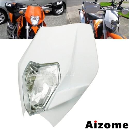 Universal Dirt Bike Motocross 12V E4 Emark Headlight Fairing 35W Headlamp For Yamaha Kawasaki Honda MX EXC SX WR DRZ KLX KX YZ F