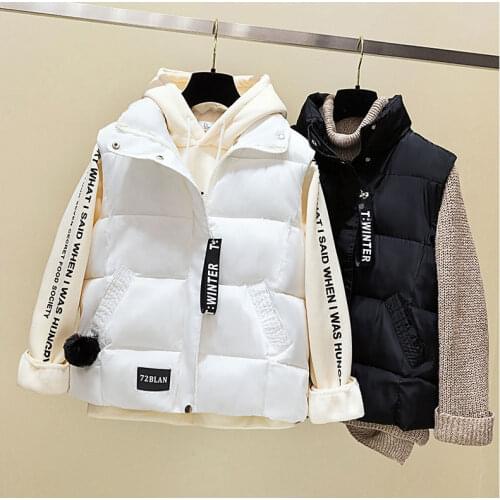 Woman Jacket Vest off-Season Promotion Vest Womens plus Size Autumn Winter Jacket Vest Cotton-Padded Coat Chaleco Mujer
