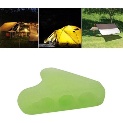 1Pcs Outdoor Luminous Tent Rope Tensioner Plastic Anti-skid Rope Rope Hiking Camping Firmware Buckle Triangle T9C4