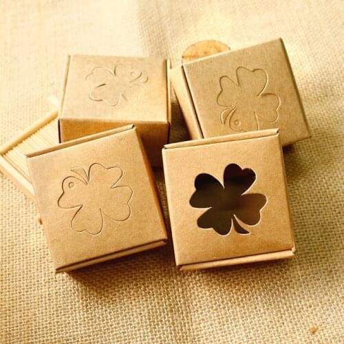 10pcs Kraft Gift Boxes with Window Handmade Soap Box Wedding Party Favor DIY Packaging Candy Box Jewelry Box Wrapping Supplies