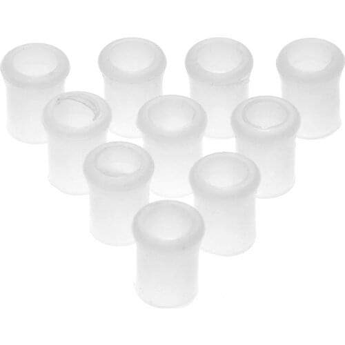 10PCS Rubber Herb Tobacco Smoking Pipe Tip Grips Rubber Mouthpiece Bites Smoke Smoking Pipe Holder Accessories White