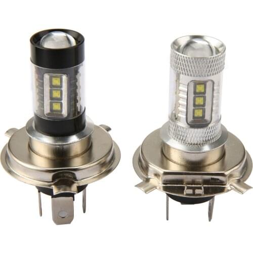 10PCS Motorcycle LED Lighting Bulb Fog Lamp Auto Car 12V H4 H7 80W Cree High Power Hi/Lo Headlight Day Light