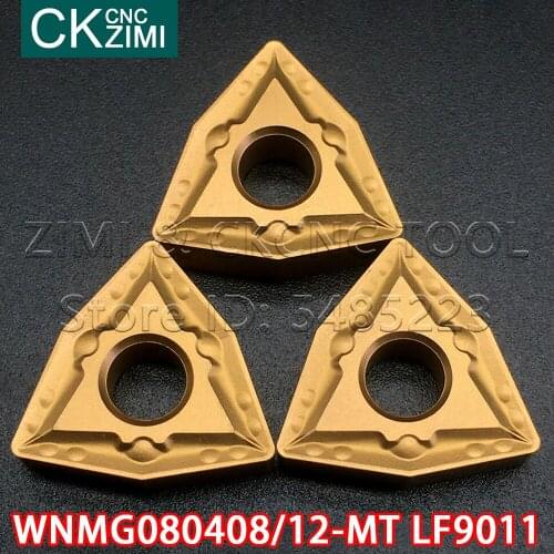 10PCS WNMG080408-MT LF9011 WNMG080412-MT LF9011 Carbide Turning Inserts CNC Lathe tools wood turning tools blade WNMG for steel