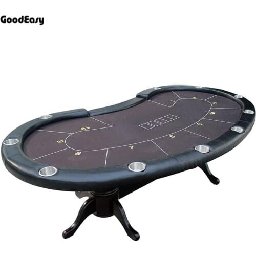 280*140cm Casino Poker Table 6Colors Texas Hold'em Baccarat Square Tbale with 10 players