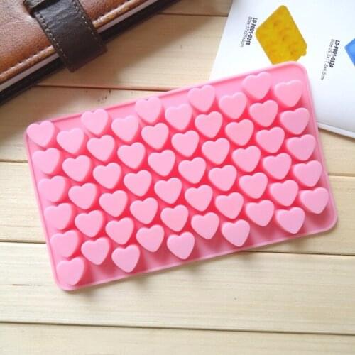 55 lattice Mini love environmental protection food silica gel mold icing surface baking