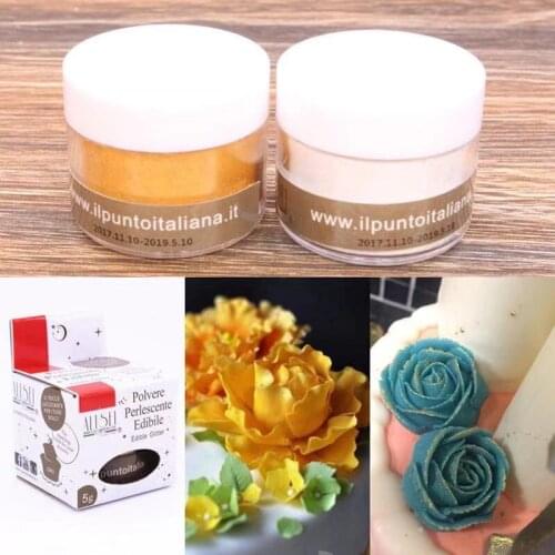 5g Edible Gold Silver Powder Handmade Chocolate Fondant Cake Baking Decoration Arts Food Grade Powder