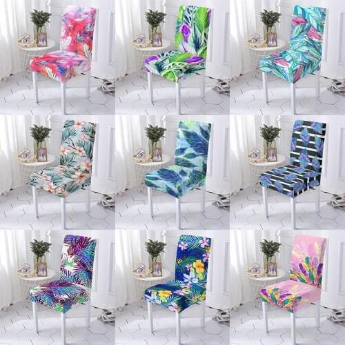 Plant Leaves Chair Cover Stretch Anti-dirty Chair Slipcover Modern Chair Protector for Living Room